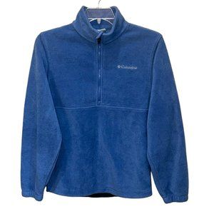 Men's‎ Columbia Blue Half Zip Fleece Jacket Size Small